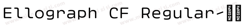 Ellograph CF Regular字体转换